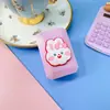 Estuche para lentes de contacto con dibujos animados, bonito estuche para lentes de contacto para niña, pequeño y portátil, con espejo y caja para parejas