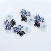 Estilo chinês Tinta Folha de Bambu Ácido Acético Único Furo Ventilador DIY Novo Estilo Chinês Hairpin Tassel Hairpin Pingente Acessórios