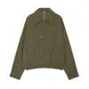 Suministro exclusivo de comercio exterior transfronterizo de moda femenina europea y americana, conjunto versátil casual de chaqueta aviador con solapa y pantalones ajustados