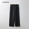 Roupas Femininas Apo Calças Casuais Femininas Transfronteiriças Outono 2025 High-End Versátil Soltas Retas Emagrecedoras Semi-Elásticas Calças Longas