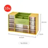 Caja de almacenamiento para pupilas de belleza japonesa para lanzar, papelería de escritorio, artículos diversos, estudiantes de dormitorio, plástico Jiugongge, corazón de niña, caja pequeña japonesa