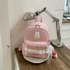 Mochila Escolar Feminina Leve, Fofa, Moderna, para Viagem, Estudante, Menina Doce, Grande Capacidade, Casual, na Moda