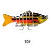 10cm Isca Luya Plástico Isca Dura 15.5g Peixe Multi-Seções 7 Seções Luya Isca Biônica Isca Artificial Isca de Pesca Atacado