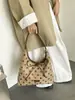 Bolso de Tote Retro de Otoño con Lunares y Lazo para Mujer, Gran Capacidad, para Viajes Diarios, Estilo Suave, Bolso de Mano Grande para el Día a Día