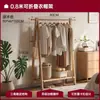 Perchero de Madera Maciza Madera de Haya De Pie para el Hogar Perchero de Piso para Dormitorio Perchero Interior Simple para Guardar Ropa