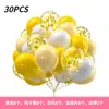 Set de Globos Transfronterizo de Amazon 30 Piezas Globos de Látex Decoración de Cumpleaños Decoración de Fiesta Se Puede Empacar al Vacío