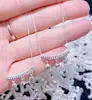 Colgante de Campana Curva Hueca con Forma de Moneda de Plata de Ley 925, Cadena para Clavícula Versátil de Moda, Regalo de San Valentín para Mujeres