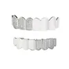 Ortodoncia de Ocho Dientes Incrustada con Diamantes Estilo Europeo y Americano, Moderna y Popular, Accesorios de Oro para Dientes Hip-Hop Originales al por Mayor