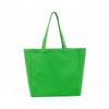 Bordado com parte inferior e laterais lisas em estoque bolsa de lona de ombro de grande capacidade bolsa de mão de algodão colorida feita sob medida