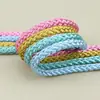 Cuerda Trenzada de 8 Hilos Material de Poliéster 900D 6mm-12mm Cuerda Trenzada Multicolor Escama de Dragón Brillante Cuerda para Embalaje de Caja de Regalo de Alta Gama