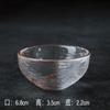Taza de té de vidrio martillado estilo japonés Taza transparente de cristal Juego de té Kung Fu Hogar Maestro Taza de té pequeña Tazón de té