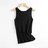 Procesamiento y Personalización de Chaleco 100% Lana para Mujer Primavera y Verano 2025 Nuevo Punto Fino de Cuello V para Mujer