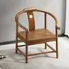 Sillón de madera maciza estilo chino, mesa de té con sillas a juego, apto para uso en el hogar y la oficina, también conocido como silla Taishi, una silla para leer o una silla con forma de luna