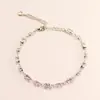 Pulsera de Zirconia Cúbica de Cristal 18K para Mujer, Regalo de Moda de Alta Gama para Novia, Pulsera para Mejor Amiga al por Mayor, Pulsera para Mejor Amiga