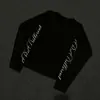 Camiseta de manga larga Y2K retro americano estilo oscuro punk gótico estampado de letras high street personalizada holgada moderna