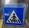 Señales de Advertencia de Tráfico Redondas Personalizadas Rojas y Blancas de No Acceso, Señales de Poste Único, Venta Directa del Fabricante, Señales de Tráfico Hechas a Medida