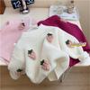 Ropa para Niños Ningli 2024 Invierno Moda para Niñas Suéter Tejido de Cuello Redondo Tridimensional Niñitas Holgado y Más Fácil de Combinar Top a la Moda