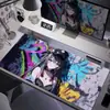 Alfombrilla de ratón de pared de graffiti extra grande, alfombrilla de ratón para ordenador de anime, e-sports, gaming, alfombrilla de escritorio para teclado de dormitorio