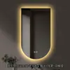 Espejo de baño inteligente curvo en forma de U, espejo LED de pared con luces, adecuado para hoteles y casas de huéspedes, espejo de tocador para el baño, directo de fábrica