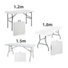 Comercio Exterior Mesa Plegable de Plástico para Exteriores Mesa de Banquete Alquiler Mesa de Fiesta Mesa de Comedor Portátil Escritorio de Oficina Mesa Plegable para Mercado Nocturno