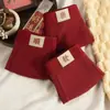 Bóxers de Color Sólido Rojos para Hombre para el Año del Zodiaco, Sueltos y Cómodos, Modernos Bóxers de Color Borgoña Antibacterianos para Hombre