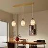 Lámpara de araña estética de restaurante de la dinastía Song, Lámpara larga de mesita de noche, Ambiente vintage artístico de alta gama, Luz para pasillo de entrada