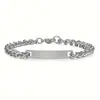 Amazon Cross-Border Nova Moda Versátil Pulseira para o Dia a Dia Anel Simples de Aço Inoxidável Pulseira de Casal Presente de Feriado