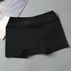 Calça de Segurança de Cintura Média de Verão, Controle da Barriga, Cueca Boxer Respirável, Roupa Íntima Sem Costura de Seda Gelada, Leggings Anti-Exposição, Cueca Boxer Feminina