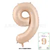 Globos Digitales de Tarjeta de 40 pulgadas Cubierta Dura Envueltos Individualmente Tarjeta de Papel Globos de Papel de Aluminio Globos de Decoración para Fiesta de Cumpleaños Venta al por Mayor