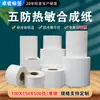 Papel Sintético Térmico Três-à-Prova Que Não Pode Ser Rasgado 100x150x500Etiqueta PP Resistente a Baixa Temperatura Refrigerado Congelado Papel Sintético