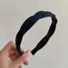 Diadema de Punto Trenzado a Cuadros Estilo Coreano para Mujer 2026 Nuevo Clip de Pelo Alto para Lavarse la Cara Accesorio para el Cabello Elegante