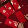 Sobre Rojo para Boda Grande, Mediano y Pequeño Set con Palabras Felices Mini Sobre Rojo Bloqueador de Puerta Bolsa de Papel para Sobre Rojo de Boda Nuevo