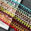 Ventas Directas de Fábrica 1cm Hecho a Medida Esquina Recta Adorno de Encaje con Pompones DIY Cortina Ropa Alfombra Mantel Accesorios de Pompones