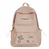 Mochila Nueva y Elegante para Niñas, Versátil para Estudiantes de Primaria y Secundaria, Diseño de Dibujos Animados, Sencilla y Casual, Bolso Versátil de Doble Hombro