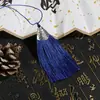 Sombrero Boca de Pez Borla Estilo Vintage Marcador de Libros DIY Borla Pequeña Fleco de Cortina Materiales DIY Abanico Clásico Retro Colgante Adorno Colgante