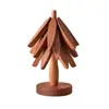 Tapete Aislante de Calor, Mantel Individual con Forma de Árbol, Tapete para Tazón, Posavasos, Mantel Individual Creativo para el Hogar Anti-Escaldaduras, Posavasos de Madera Maciza, Decoración de Escritorio Linda