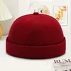 Nuevo Gorro Docker Retro Hip-Hop de Moda Unisex Logo Personalizado Color Sólido Estilo Callejero Japonés Sin Visera
