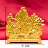 Adorno de Pino de Bienvenida de Fukuyama, Artesanías Decorativas de Montaña Doradas y Plateadas, Decoración para Sala de Estar y Oficina, Venta al por Mayor con Envío Gratuito