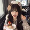 Diadema de Lunares con Lazo Dulce Estilo Francés para Mujer, Pinza para el Cabello Diadema Estilo Japonés Lindo y Suave, Accesorio para el Cabello Versátil de Alta Gama