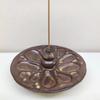 Jardín de cerámica Xiangyi plato de incienso de raíz de loto de nueve agujeros soporte para incienso de bobina de cerámica soporte para incienso de línea soporte para incienso de estilo retro de cambio de horno a alta temperatura