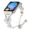 Adecuado para Pulsera Inteligente Xiaomi 8/9/10Pro Pulsera Incrustada de Diamantes Correa de Reloj Trébol de Amor Redmi 4/5/6