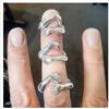 Deseo nuevo temperamento fresco pequeño combina con todo diseño abierto anillo abrazo joyería simple anillo de pareja