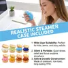 Serie de Juguetes Squishy de Pan con Cara Sonriente de Pectina DOWMOO - Juguete Suave, Lindo, Apretable para Alivio del Estrés con Rebote Lento y Característica Antiadherente