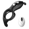 Anel Vibratório-Livre de Bloqueio de Espermatozoides para Homens e Mulheres, Anel de Silicone para Pênis com Ressonância, Produtos Sexuais para Adultos