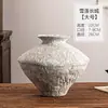 Jarrón Cerámico Retro Estilo Wabi-sabi Tarro de Cerámica Gruesa Nuevo Estilo Chino Hecho a Mano Adorno para B&B Zen Simple Hotel Antiguo Artístico