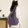 Mochila Sencilla de Nicho Nueva Versátil para Estudiante de Secundaria Bolsa de Viaje Sencilla Casual Se Puede Usar como Carrito