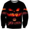 2023 Código Europeo y Americano Europeo Impresión 3D Casual Ropa de Hombre Sudadera con Capucha Sudadera con Capucha Estampado de Halloween Comercio Exterior Amazon