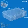 Caja de Embalaje de Plástico PP Caja Organizadora de Archivos para Juguetes Caja Transparente Moldeada por Inyección Piezas Joyería Papelería Caja de Almacenamiento Rectangular
