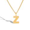 Collar de acero de titanio para mujer, nicho con 26 letras inglesas, estilo panal, con personalidad irregular, venta al por mayor