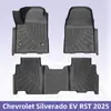 Adecuado para Chevrolet Silverado Ev Rst 2025 Energía Nueva Tapetes de Piso TPE Tapetes de Piso de Material 3D